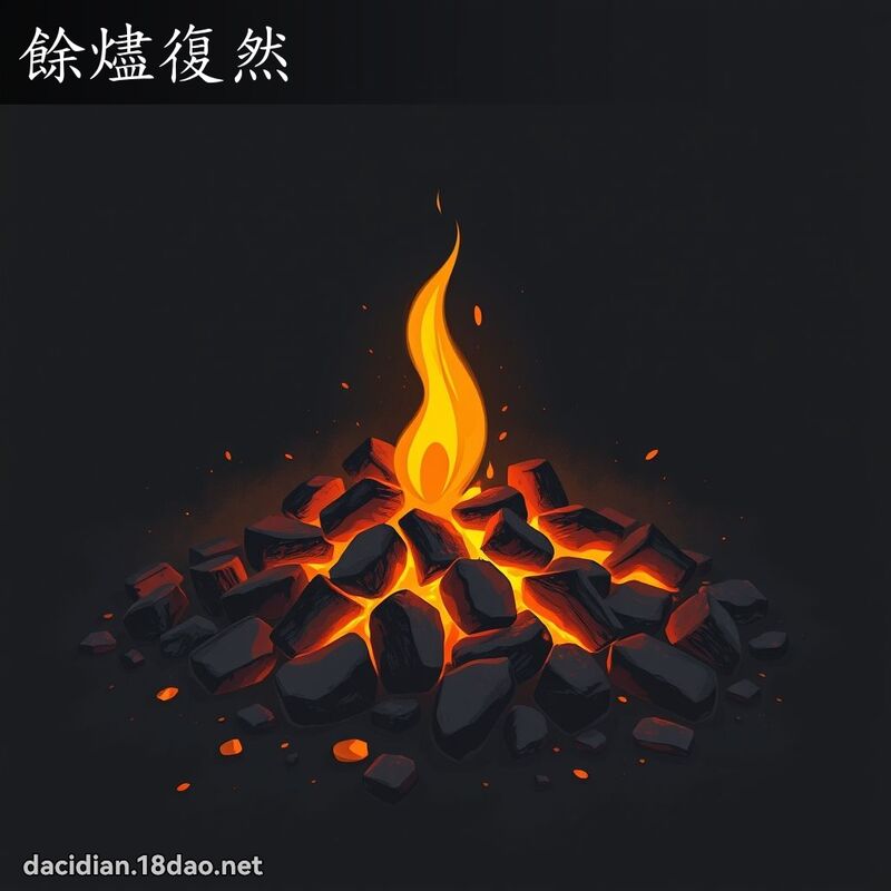 餘燼復然 - 國語大辭典配圖