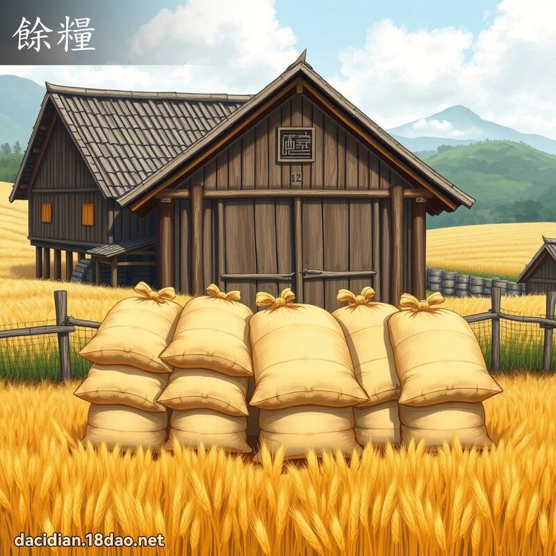 余粮 - 国语大辞典配图