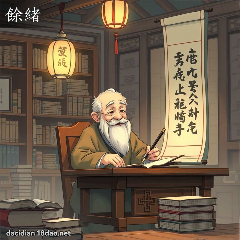餘緒 - 國語大辭典配圖