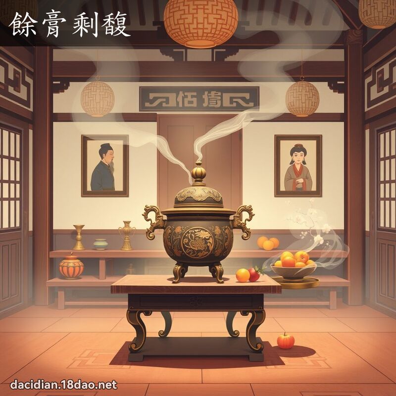 餘膏剩馥 - 國語大辭典配圖