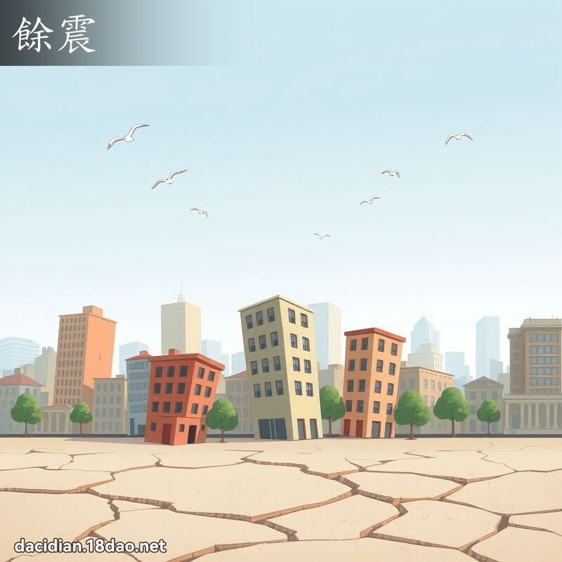 餘震 - 國語大辭典配圖