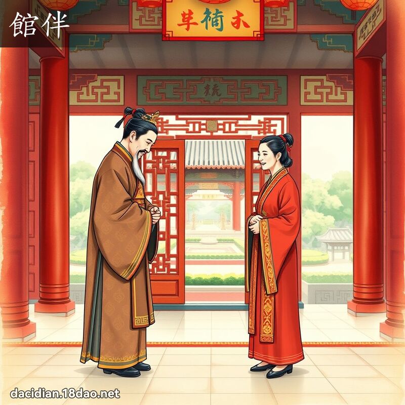 馆伴 - 国语大辞典配图