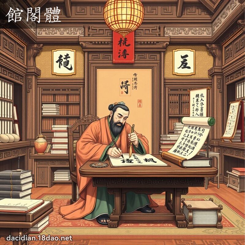 館閣體 - 國語大辭典配圖