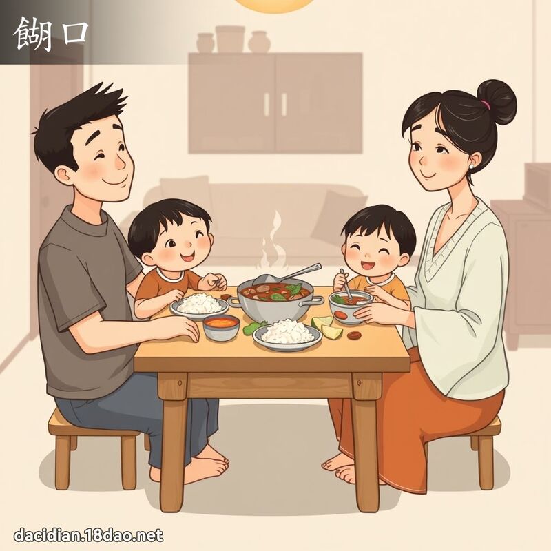 餬口 - 国语大辞典配图