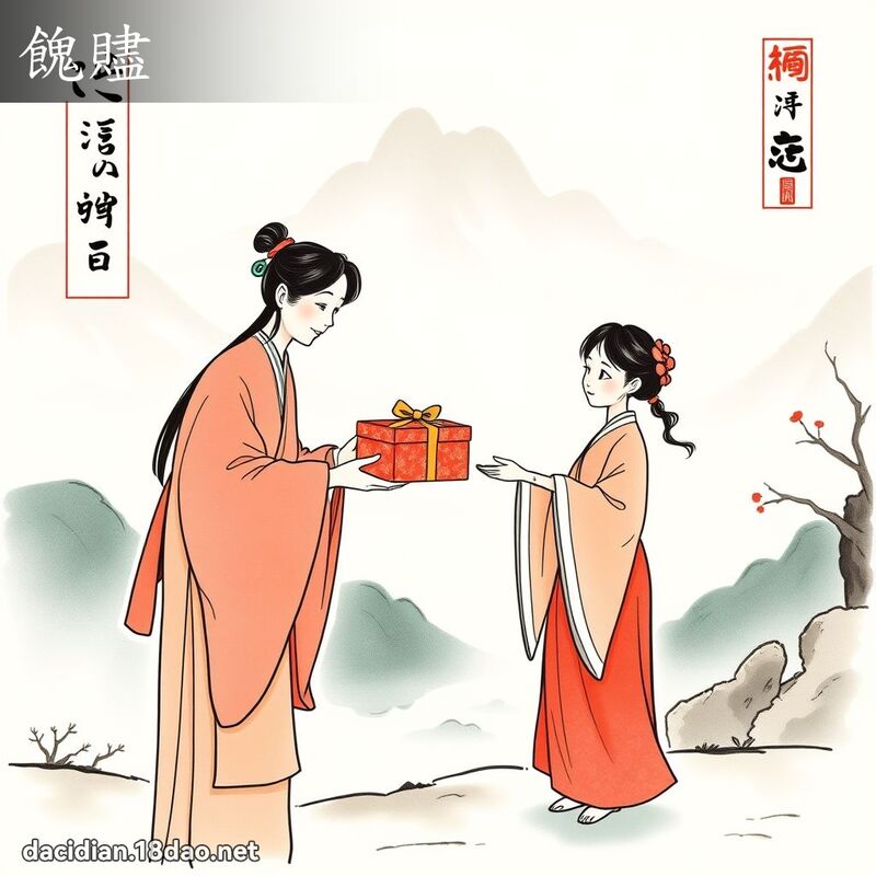 餽贐 - 國語大辭典配圖