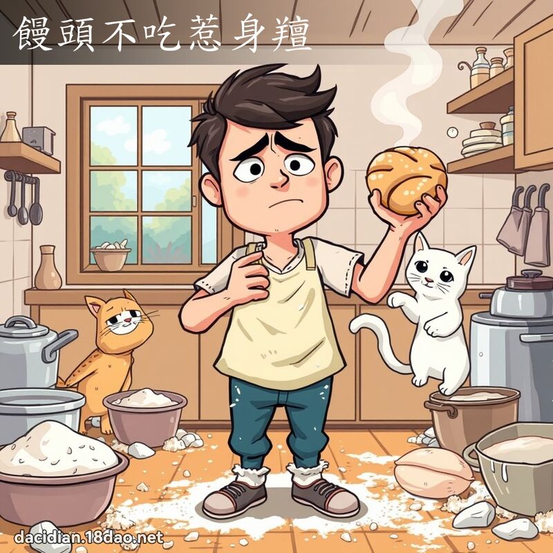 馒头不吃惹身羶 - 国语大辞典配图