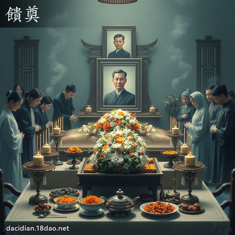 馈奠 - 国语大辞典配图