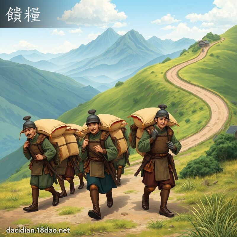 馈粮 - 国语大辞典配图