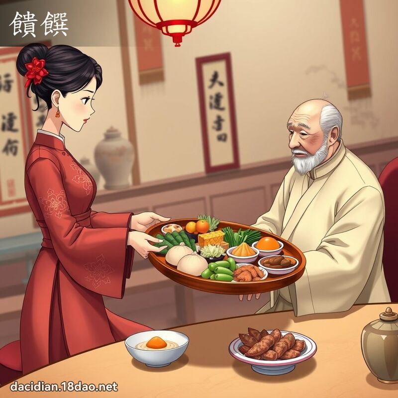 馈饌 - 国语大辞典配图