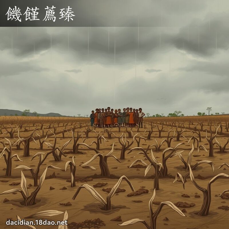 饑饉薦臻 - 國語大辭典配圖