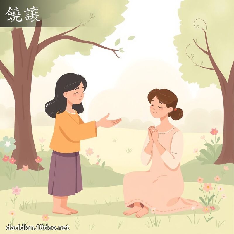 饶让 - 国语大辞典配图