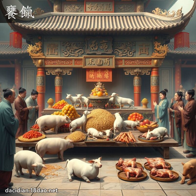 饔餼 - 國語大辭典配圖