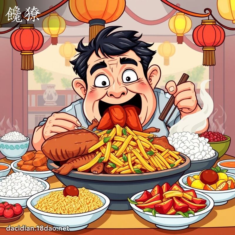 馋獠 - 国语大辞典配图