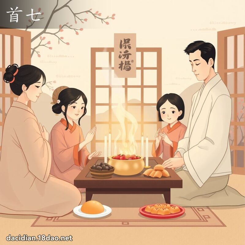 首七 - 国语大辞典配图