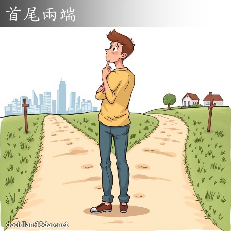 首尾两端 - 国语大辞典配图