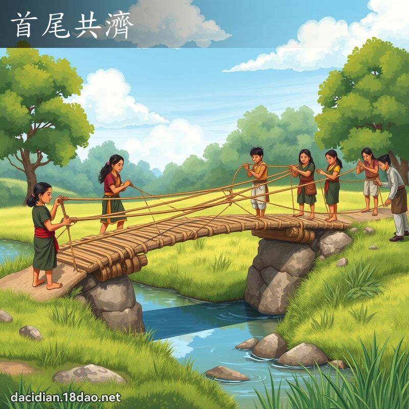 首尾共济 - 国语大辞典配图