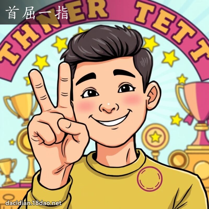 首屈一指 - 国语大辞典配图