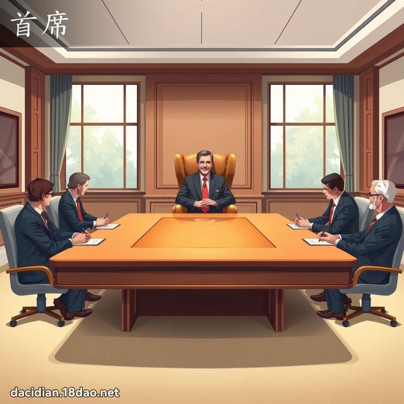 首席 - 国语大辞典配图