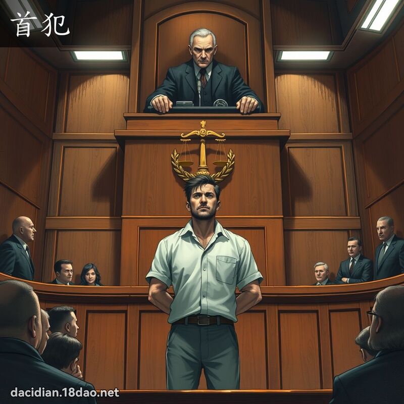 首犯 - 國語大辭典配圖
