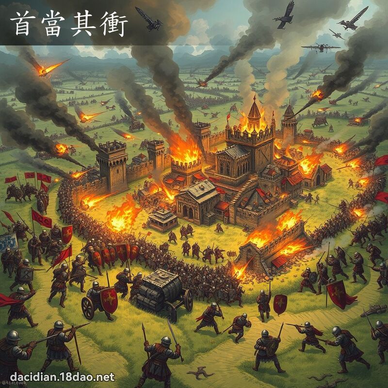 首当其冲 - 国语大辞典配图