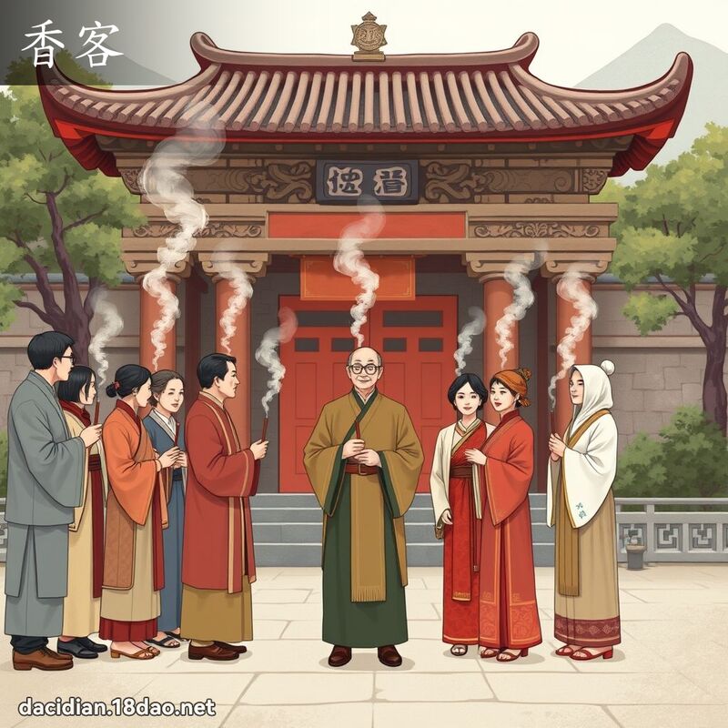 香客 - 国语大辞典配图