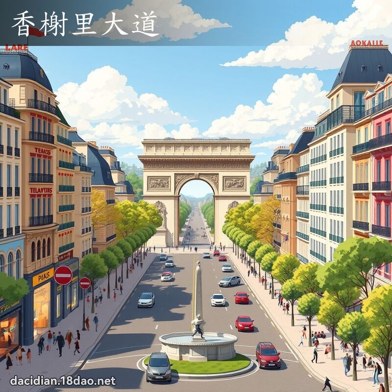 香榭里大道 - 國語大辭典配圖