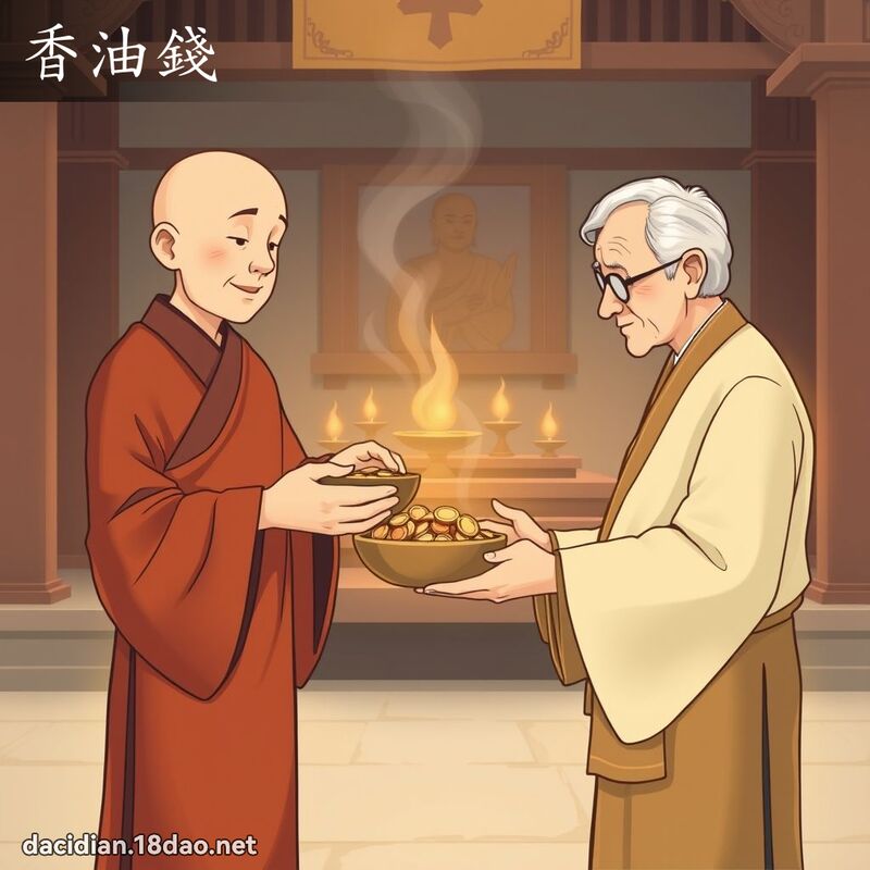 香油錢 - 國語大辭典配圖