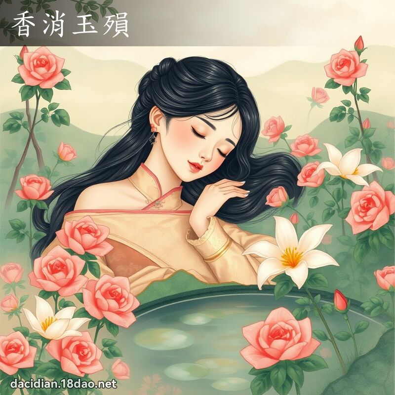 香消玉殞 - 国语大辞典配图