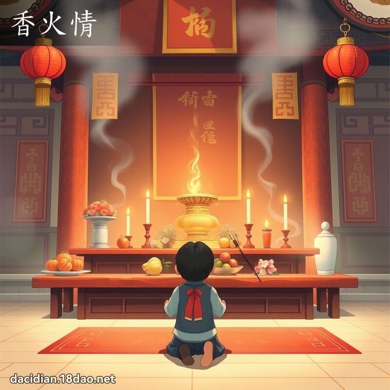 香火情 - 国语大辞典配图