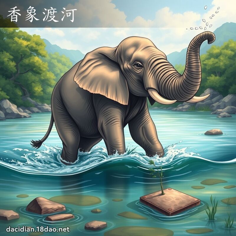 香象渡河 - 國語大辭典配圖