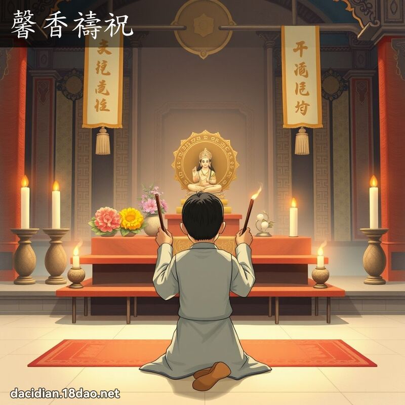 馨香祷祝 - 国语大辞典配图