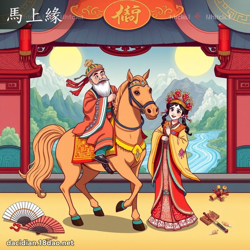 馬上緣 - 國語大辭典配圖