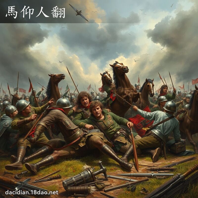 马仰人翻 - 国语大辞典配图