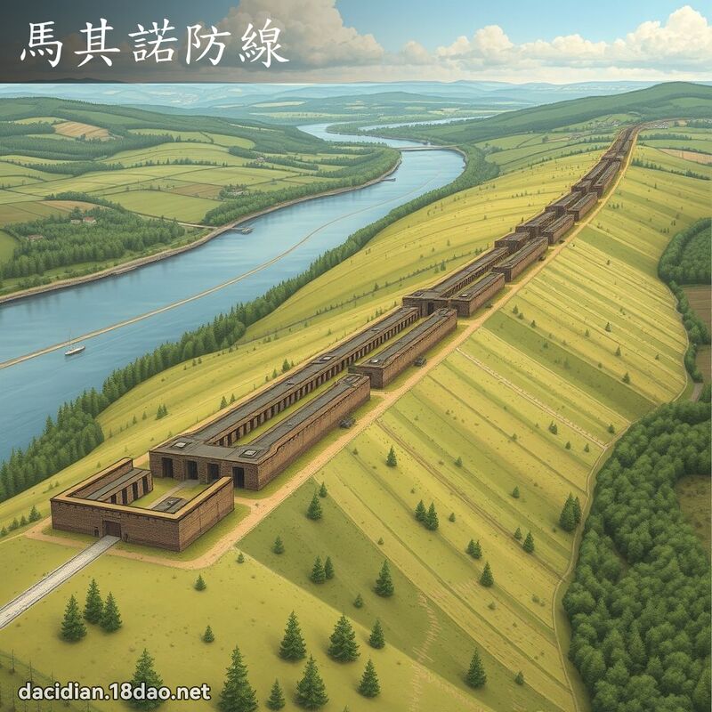 馬其諾防線 - 國語大辭典配圖