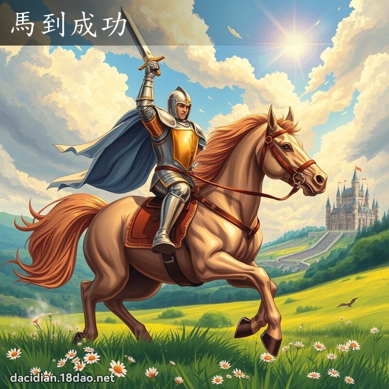 馬到成功 - 國語大辭典配圖