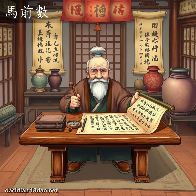 马前数 - 国语大辞典配图