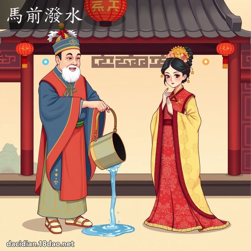 馬前潑水 - 國語大辭典配圖