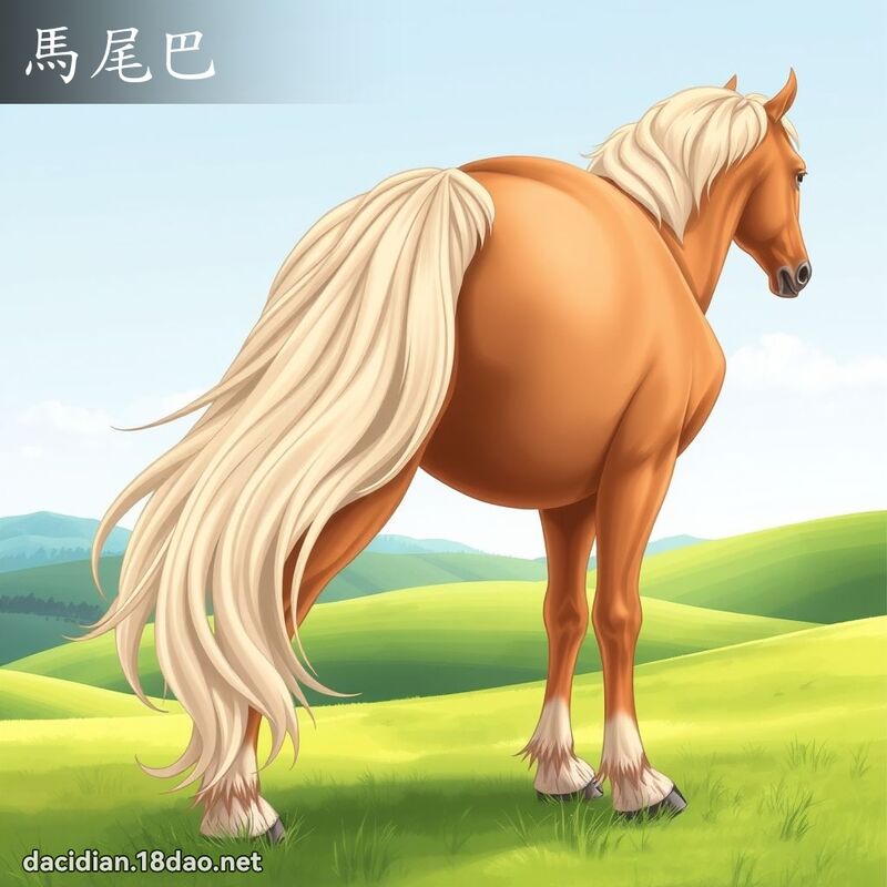 馬尾巴 - 國語大辭典配圖