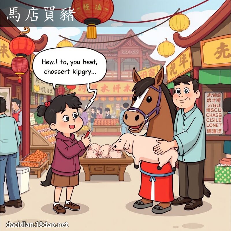 馬店買豬 - 國語大辭典配圖