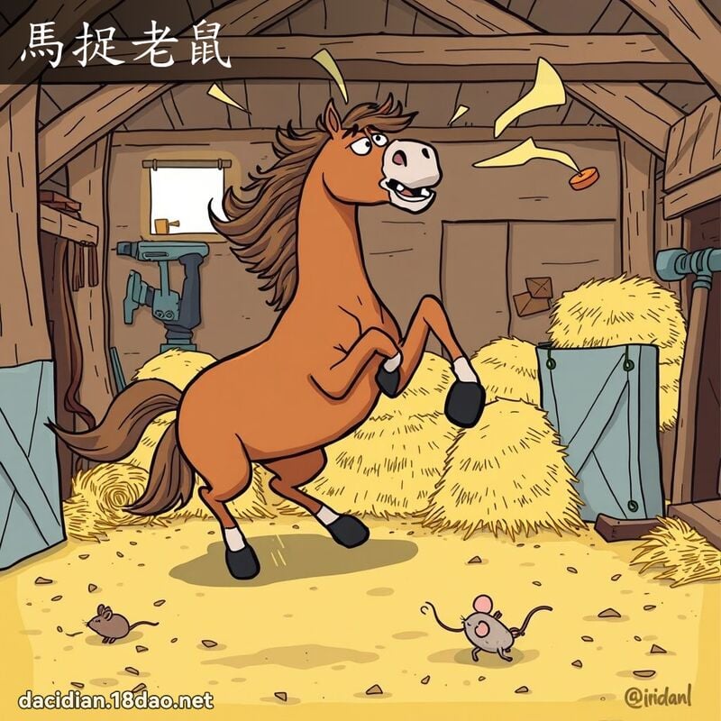 马捉老鼠 - 国语大辞典配图
