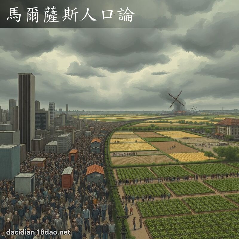 馬爾薩斯人口論 - 國語大辭典配圖