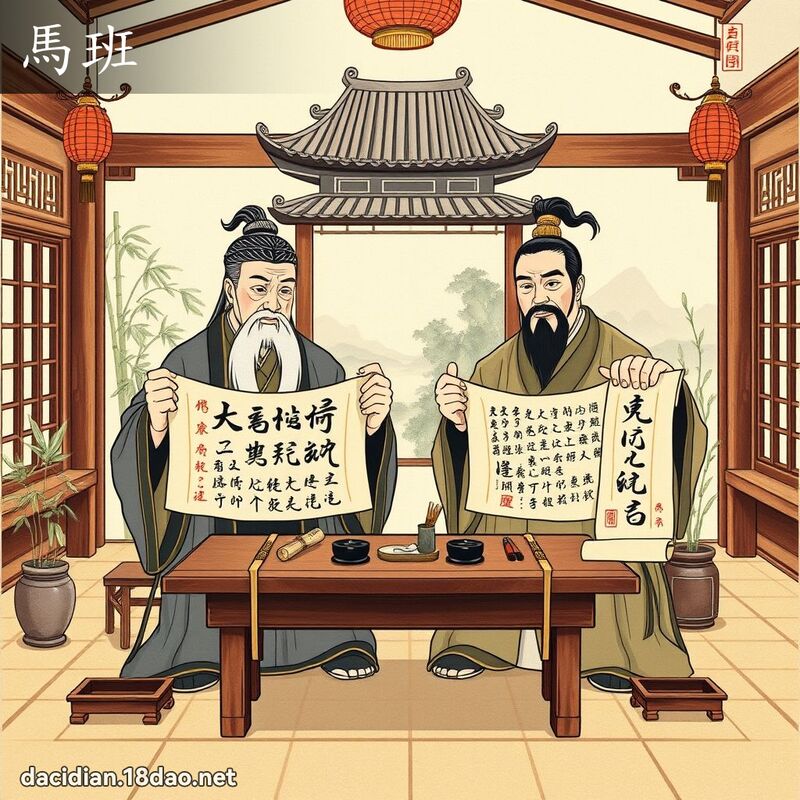 馬班 - 國語大辭典配圖