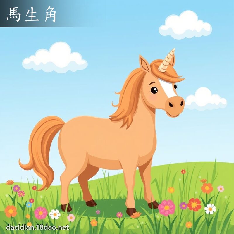 馬生角 - 國語大辭典配圖