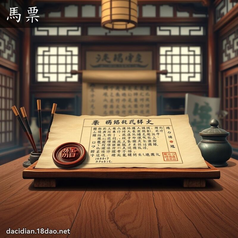 马票 - 国语大辞典配图
