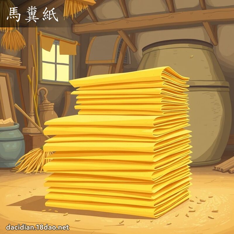 馬糞紙 - 國語大辭典配圖