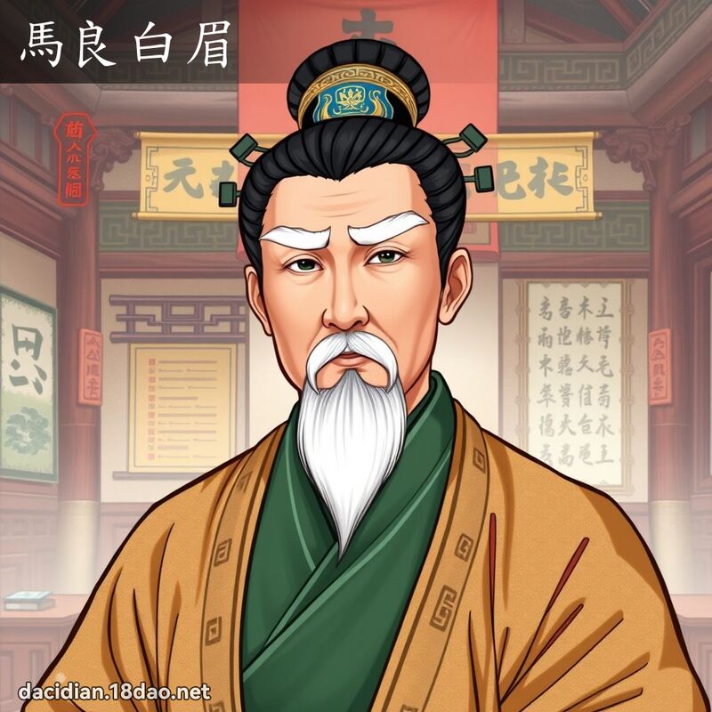 馬良白眉 - 國語大辭典配圖