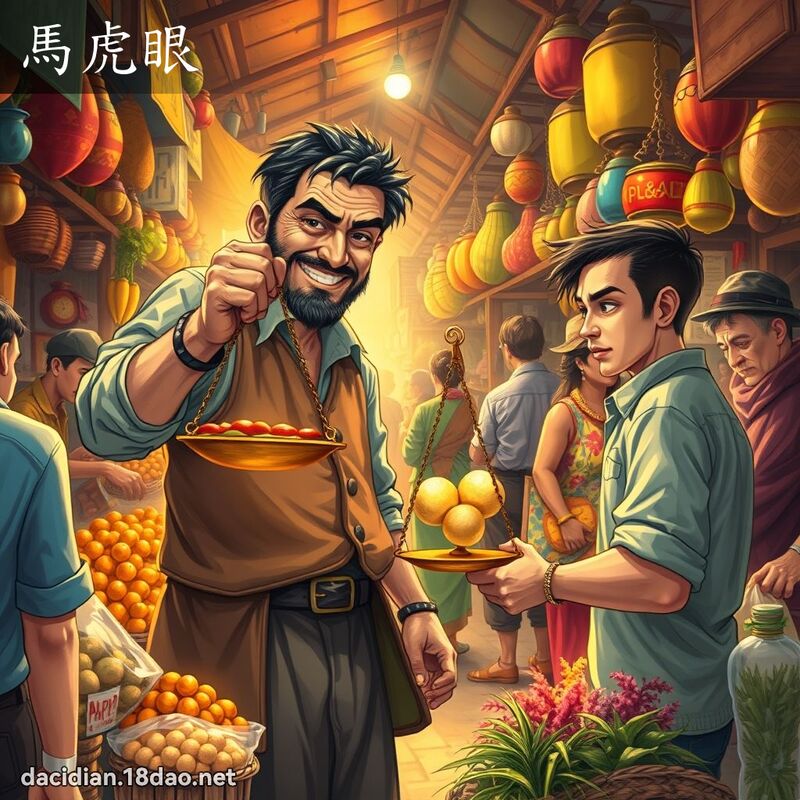 馬虎眼 - 國語大辭典配圖
