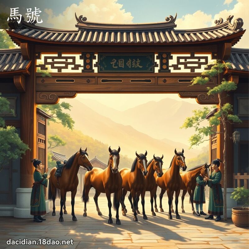 馬號 - 國語大辭典配圖