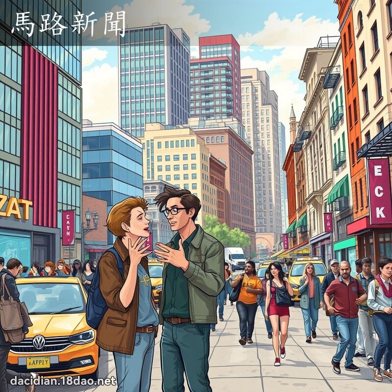 馬路新聞 - 國語大辭典配圖