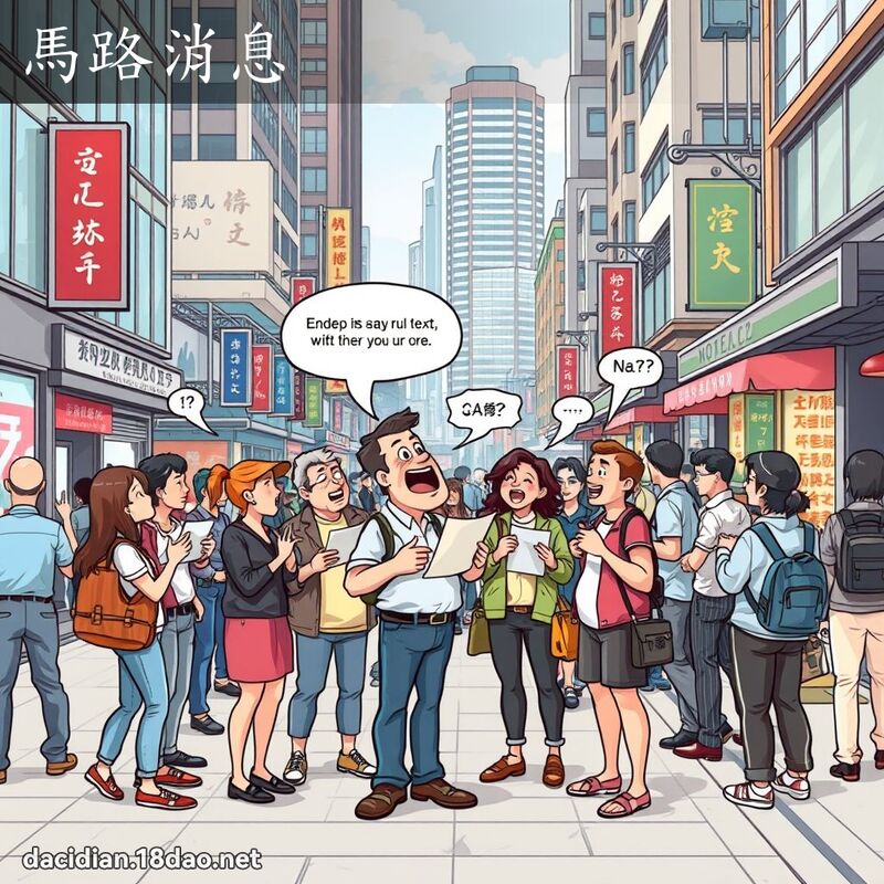 馬路消息 - 國語大辭典配圖
